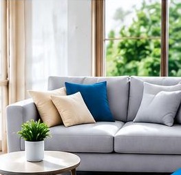 Gepflegtes, helles Wohnzimmer